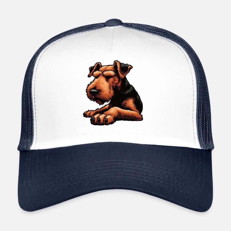Parler à la patte Airedale Terrier Airedales Casquette trucker 