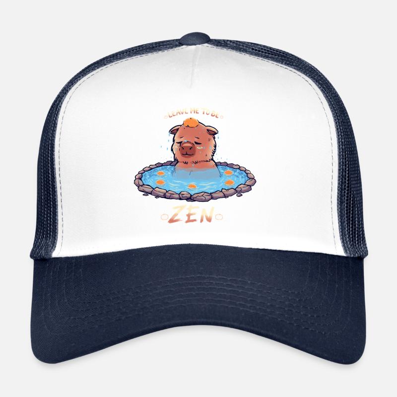 Je veux être Zen Capybara Casquette trucker 