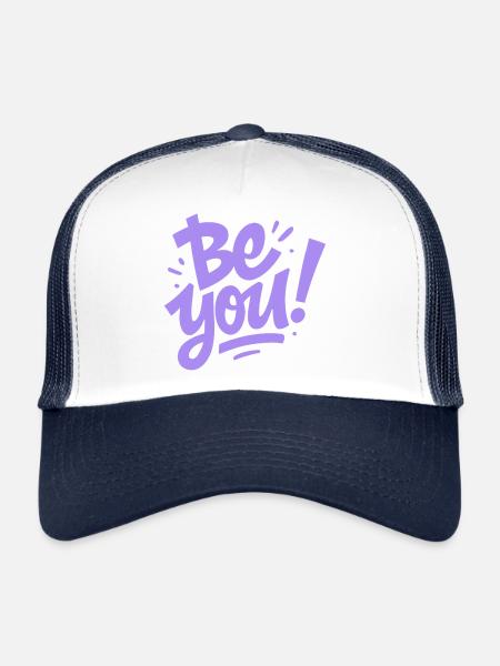 Be you ! - Trucker Cap - white/navy - Front