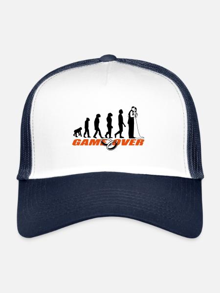 Bachelor party Bachelor party - Casquette trucker  - blanc/marine - Devant