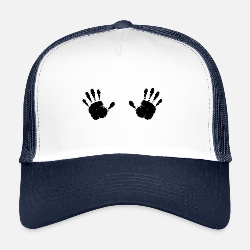 Mains empreintes Casquette trucker 