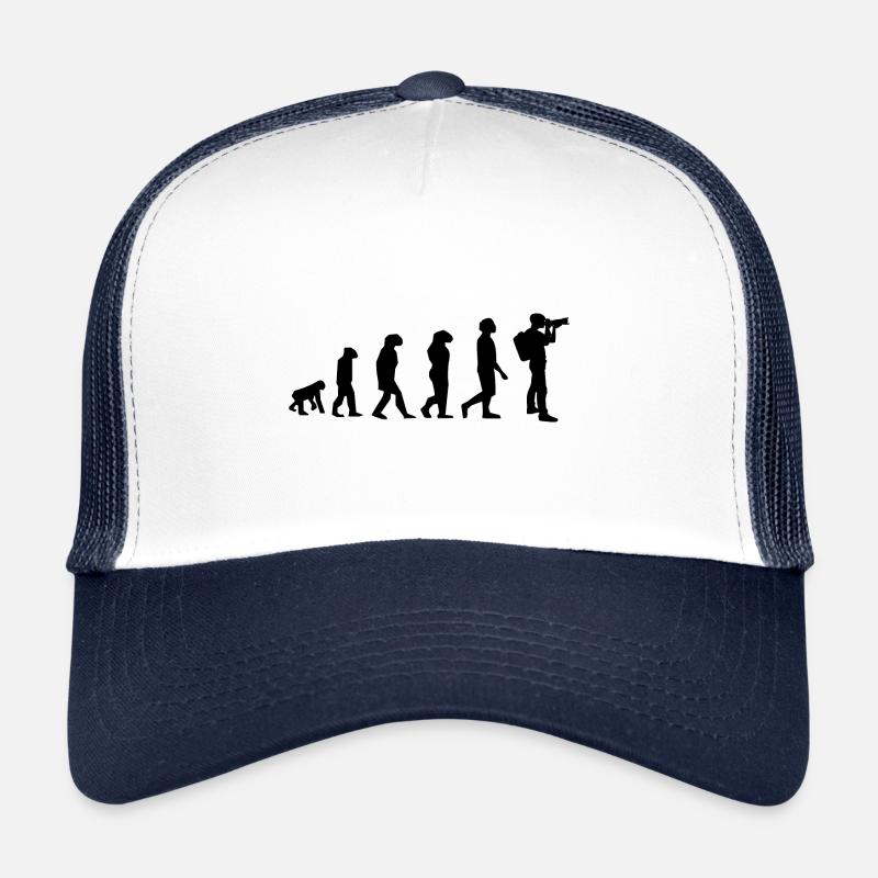 Fotograf - Trucker Cap - Weiß/Navy