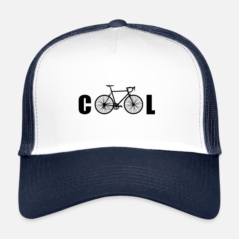 Fahrrad - Trucker Cap - Weiß/Navy