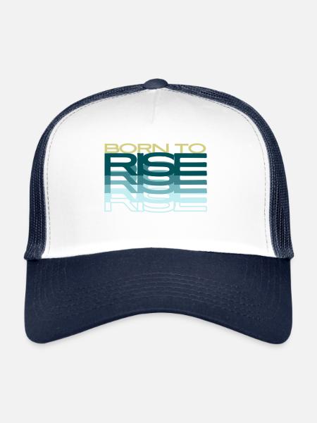 Né pour s’élever - Casquette trucker - blanc/marine