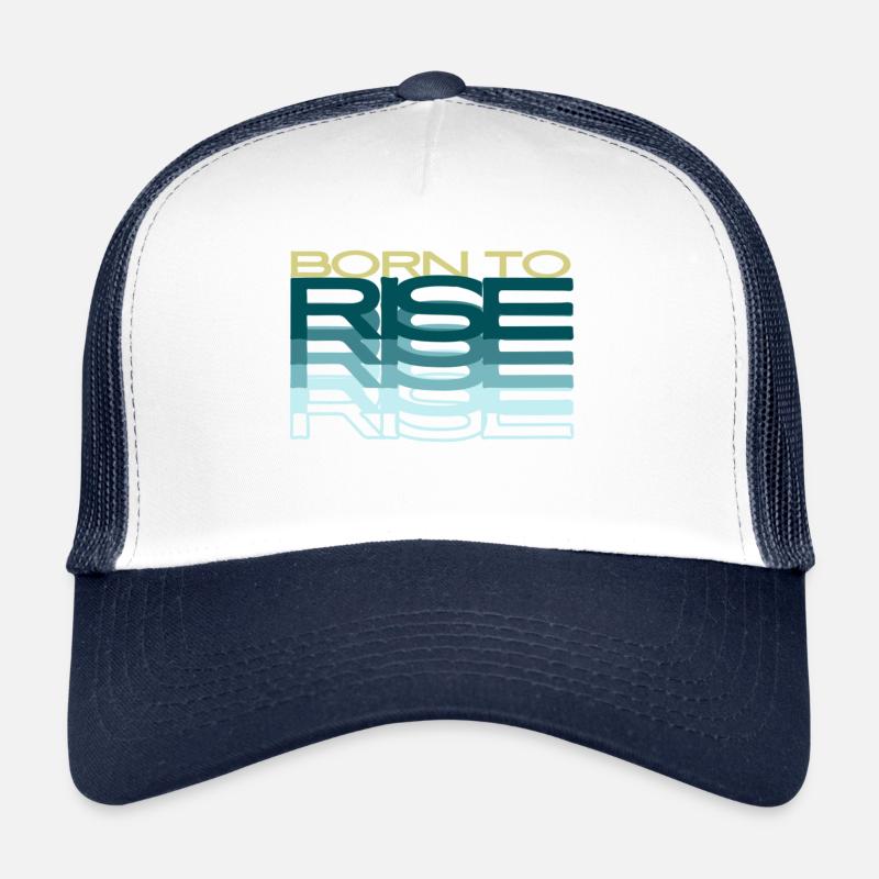 Né pour s’élever - Casquette trucker  - blanc/marine