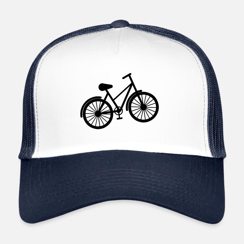 Fahrrad - Trucker Cap - Weiß/Navy