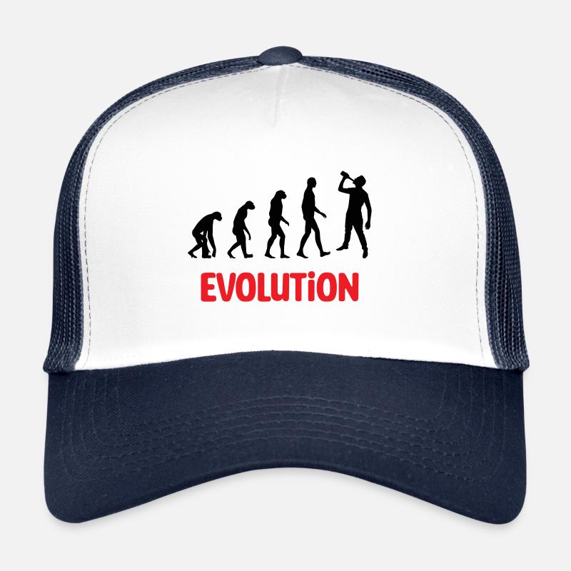 Evolution : Alcohol / Alcoholic / Humor Trucker Cap