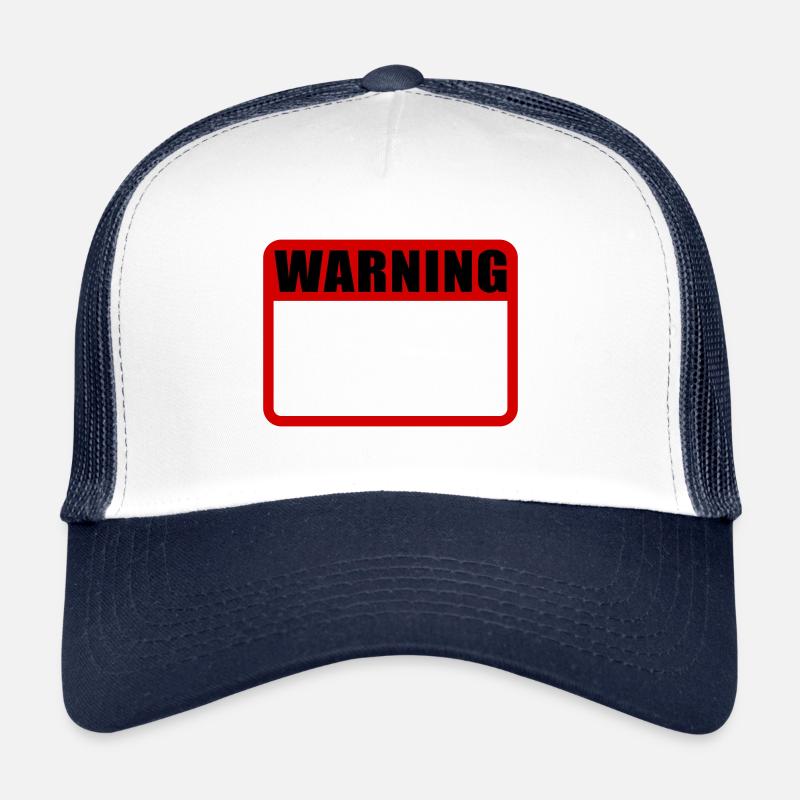 Warning Shield Warning Warning Shield Vector Trucker Cap