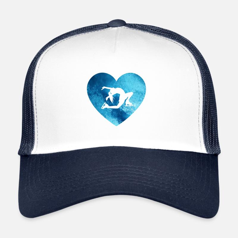 Figure Skating Heart Ice Dancer Trucker Cap