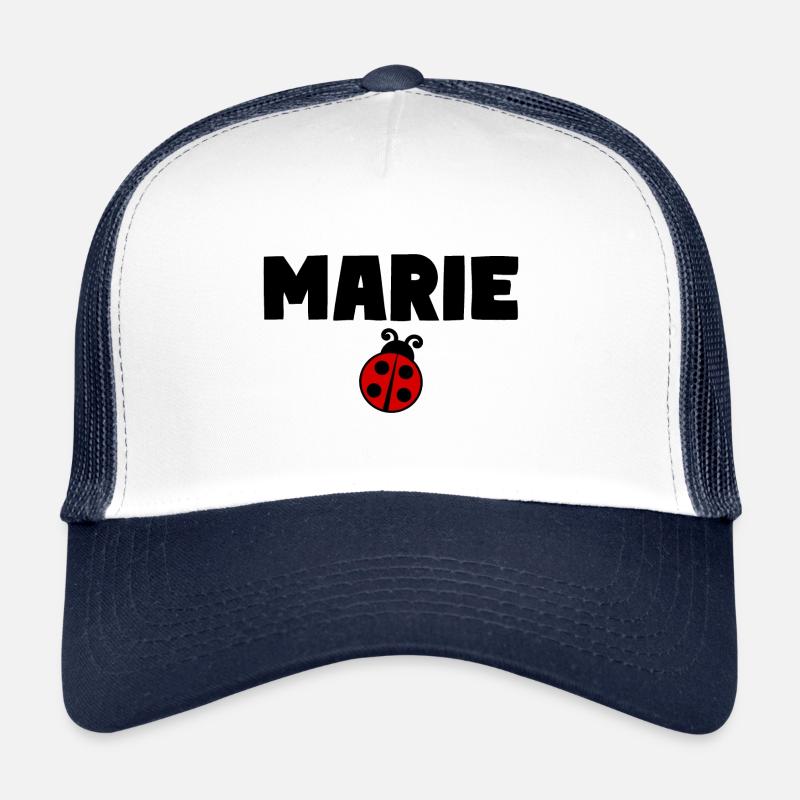 MARIE Marienkäfer - Trucker Cap - Weiß/Navy