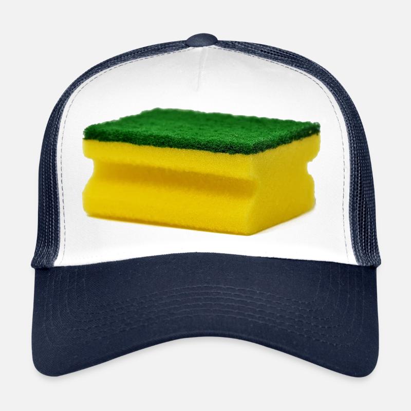 Schwamm - Trucker Cap - Weiß/Navy