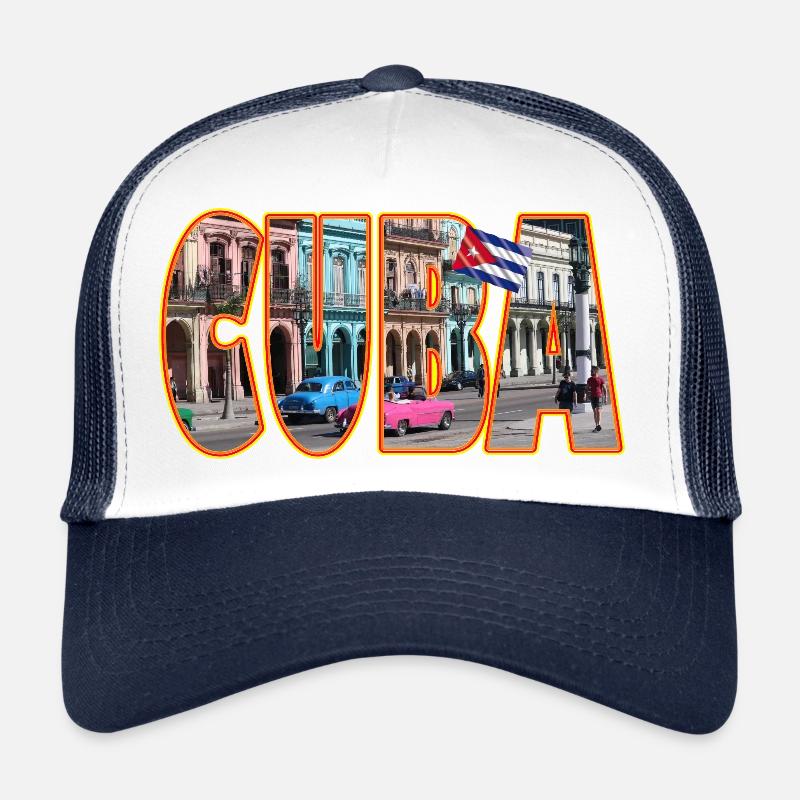 Cuba! A great Cuba font motif! Trucker Cap
