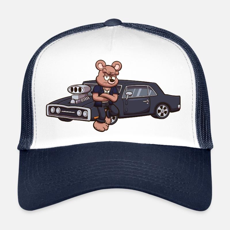 Ours en peluche rapide et en colère Casquette trucker 