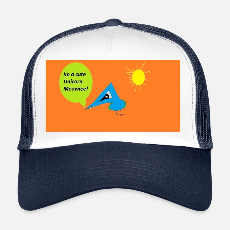 Vogel mit Einhorn-Sprechblase Trucker Cap
