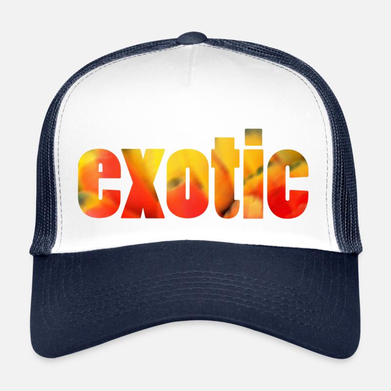 exotic exotisch - Trucker Cap - Weiß/Navy