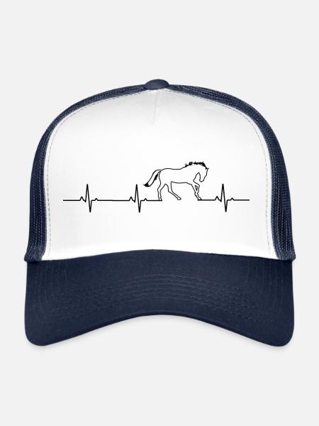 Horse Rhythm Cardiac Riding - Trucker Cap - white/navy - Front