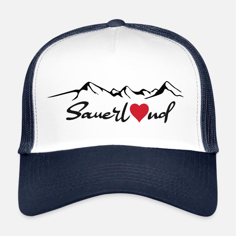 Sauerland Sticker - Trucker Cap - white/navy