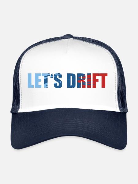 Lets Drift Bimmer Citation Shirt Gift - Casquette trucker  - blanc/marine - Devant
