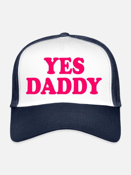 Yes daddy - Trucker Cap - white/navy - Front