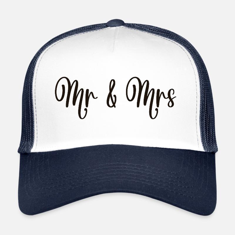 Mr & Mrs Hochzeit Verlobung Heiraten Trucker Cap