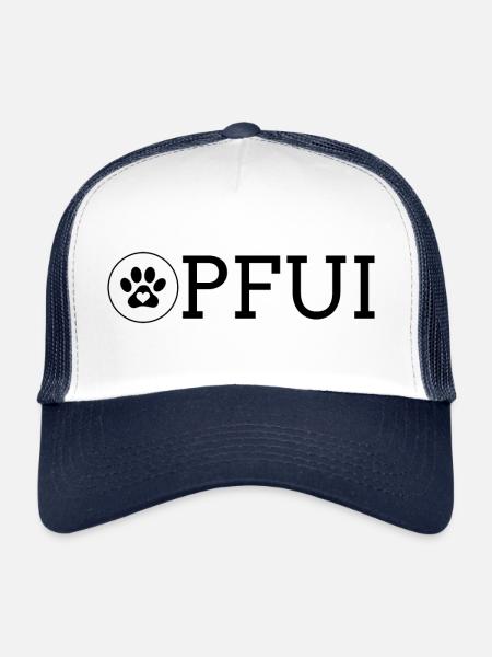Ugh, Funny Dogs, Sayings, Dog Lovers - Trucker Cap - white/navy - Front