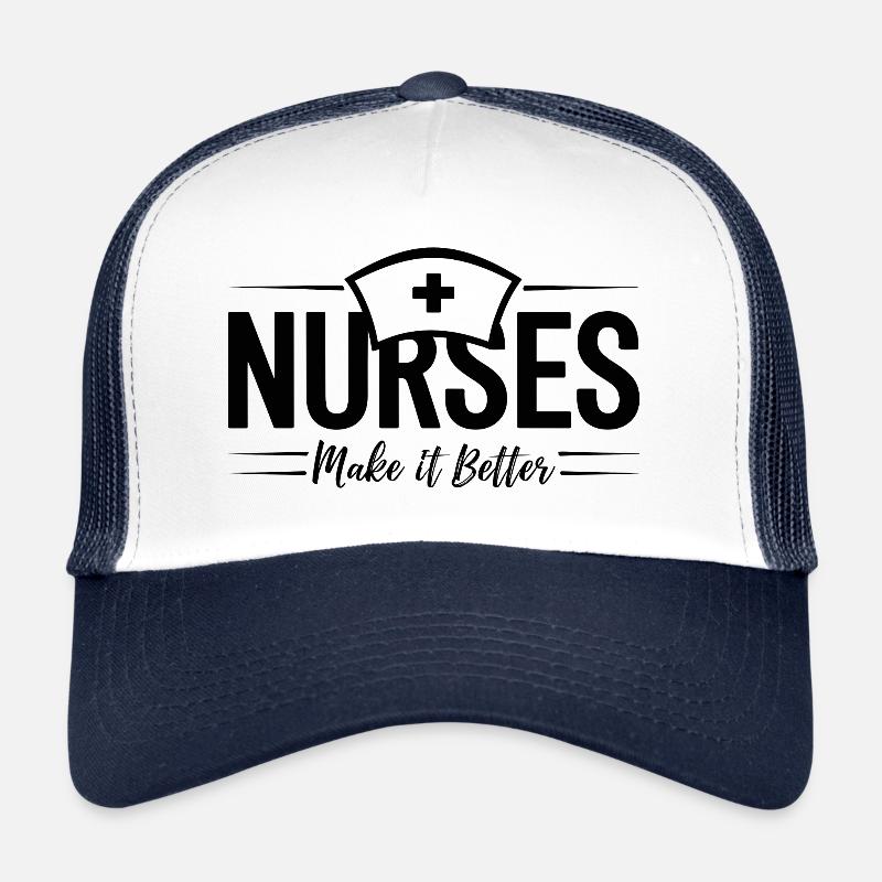 Nurses Krankenschwester Arzthelferin Spruch Zitat Trucker Cap