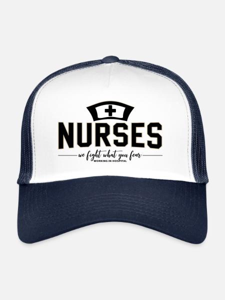 Nurses Nurse Physician Assistant Doctor Medicine - Trucker Cap - white/navy - Front
