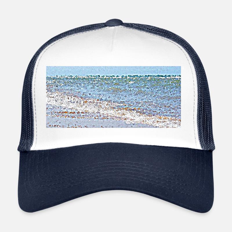Tag am Strand - Trucker Cap - Weiß/Navy