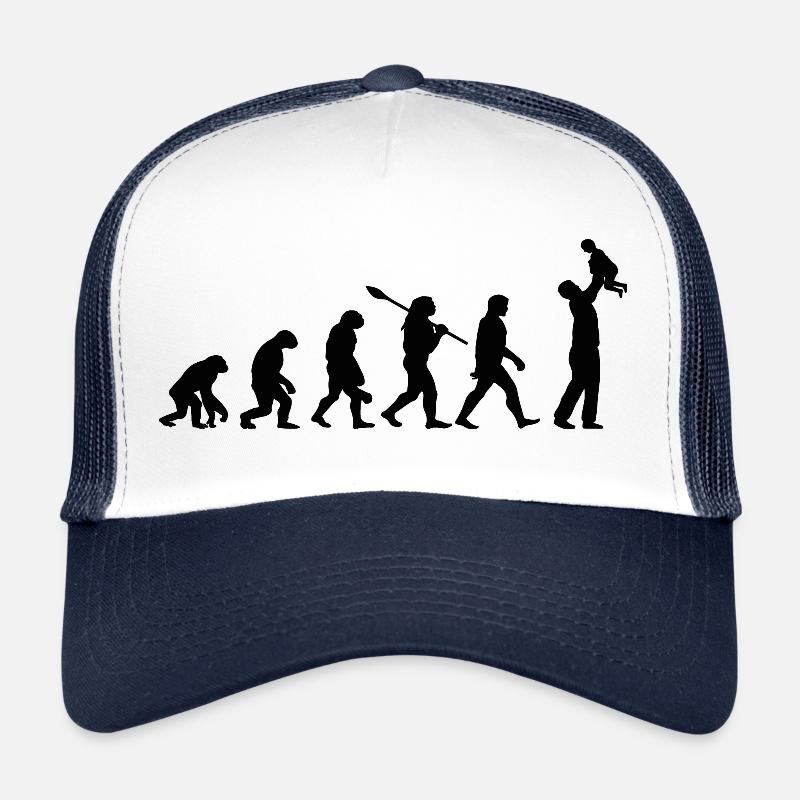 Évolution Du Singe Au Papa Cadeau Casquette trucker 