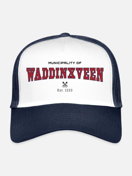 Waddinxveen - Trucker Cap - white/navy - Front