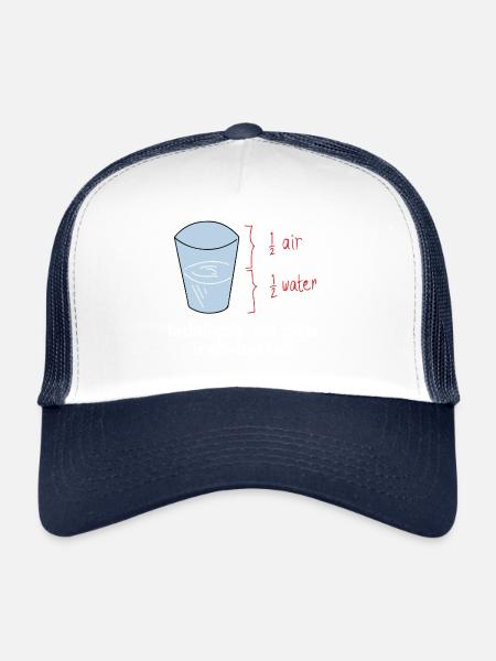 Mathematics funny - Trucker Cap - white/navy - Front