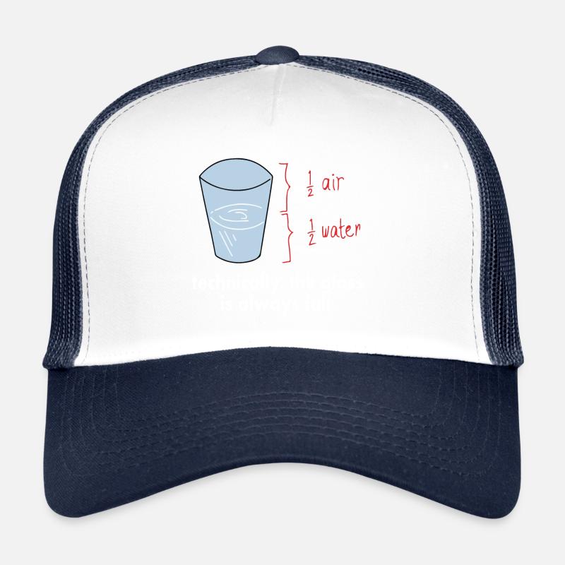 Mathematics funny - Trucker Cap - white/navy