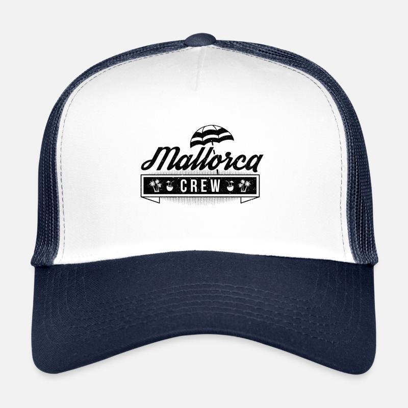 Majorque Malle équipe de vacances de vacances Casquette trucker 