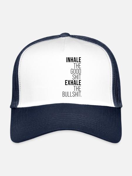 yoga - Casquette trucker  - blanc/marine - Devant