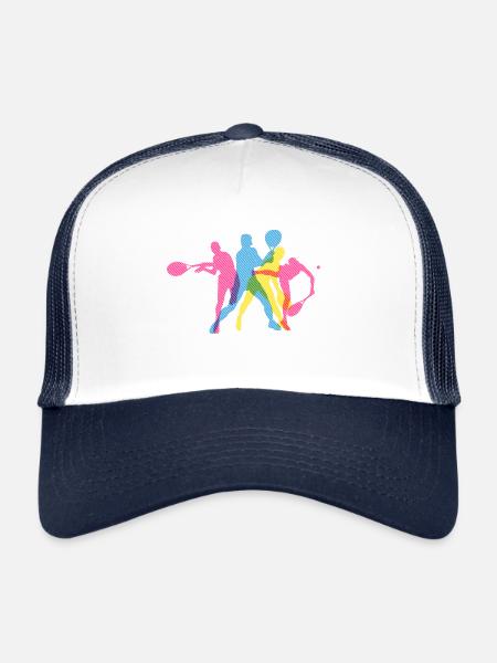 Tennis Tennis Tennis - Casquette trucker  - blanc/marine - Devant