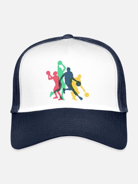 Basketball basketball basketball team - Trucker Cap - white/navy - Front