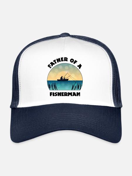 Pêche Pêche Pêche - Casquette trucker  - blanc/marine - Devant