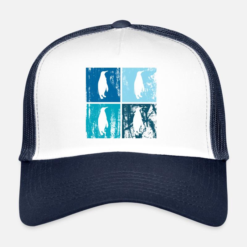 4 x manchot empereur Casquette trucker 