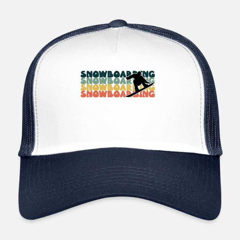 Snowboard Snowboard Snowboard - Casquette trucker  - blanc/marine