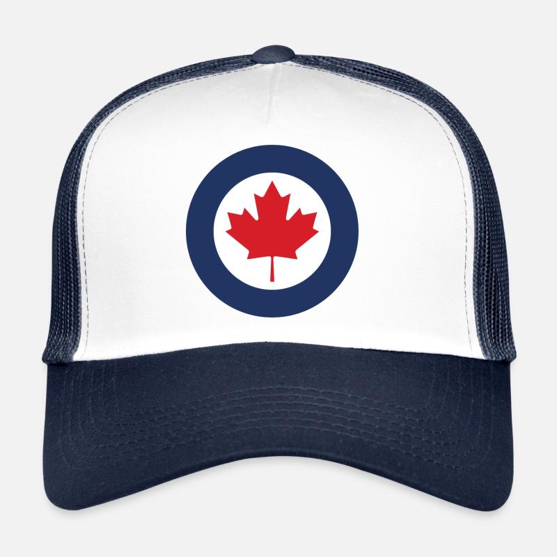 COCARDE CANADA/1808 - Casquette trucker  - blanc/marine