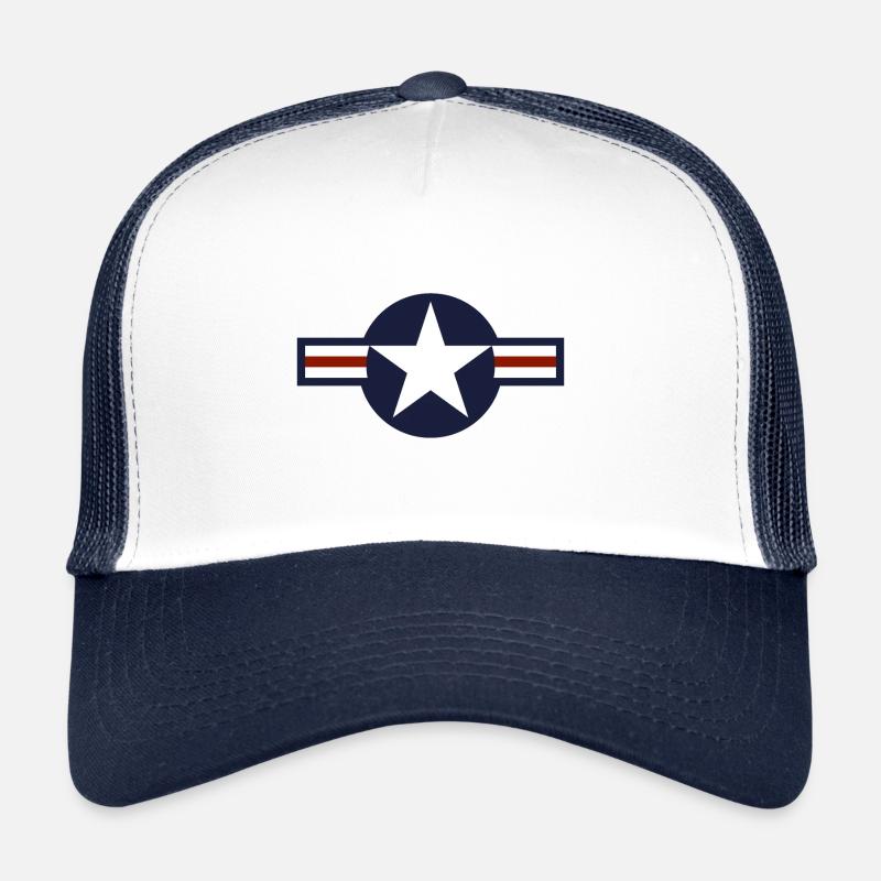 COCARDE AMERICANIE/1808 - Trucker Cap - Weiß/Navy