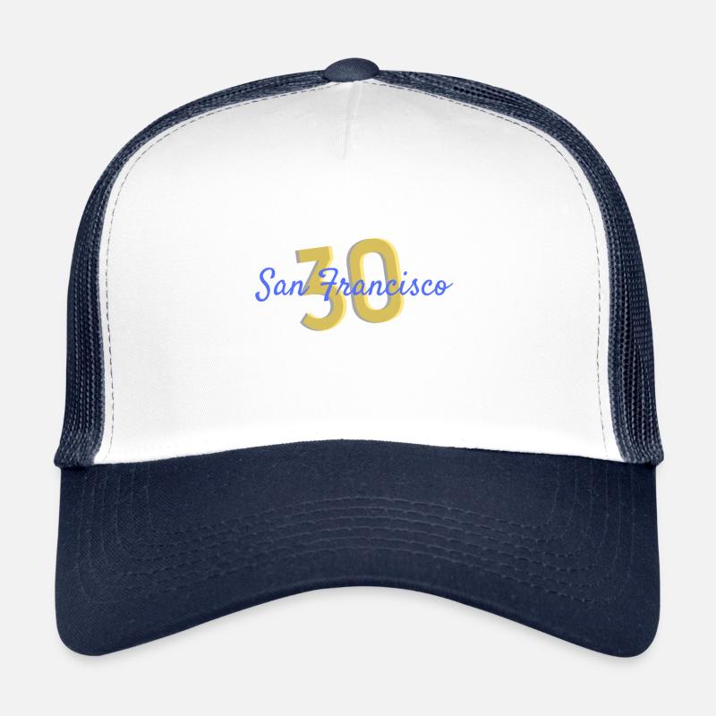 Stephen Basketball - Casquette trucker  - blanc/marine