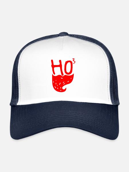Christmas Santa Claus Xmas math teacher - Trucker Cap - white/navy - Front