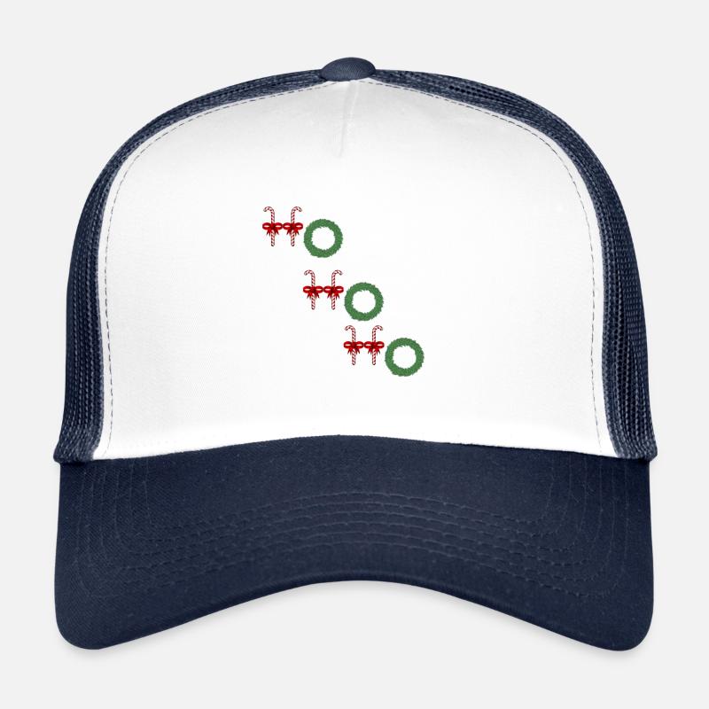 Noël Noël Noël Noël - Casquette trucker  - blanc/marine