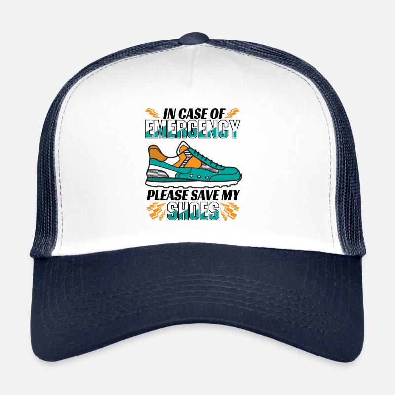 Drôle j’aime courir citation Enregistrer mes chaussures Casquette trucker 