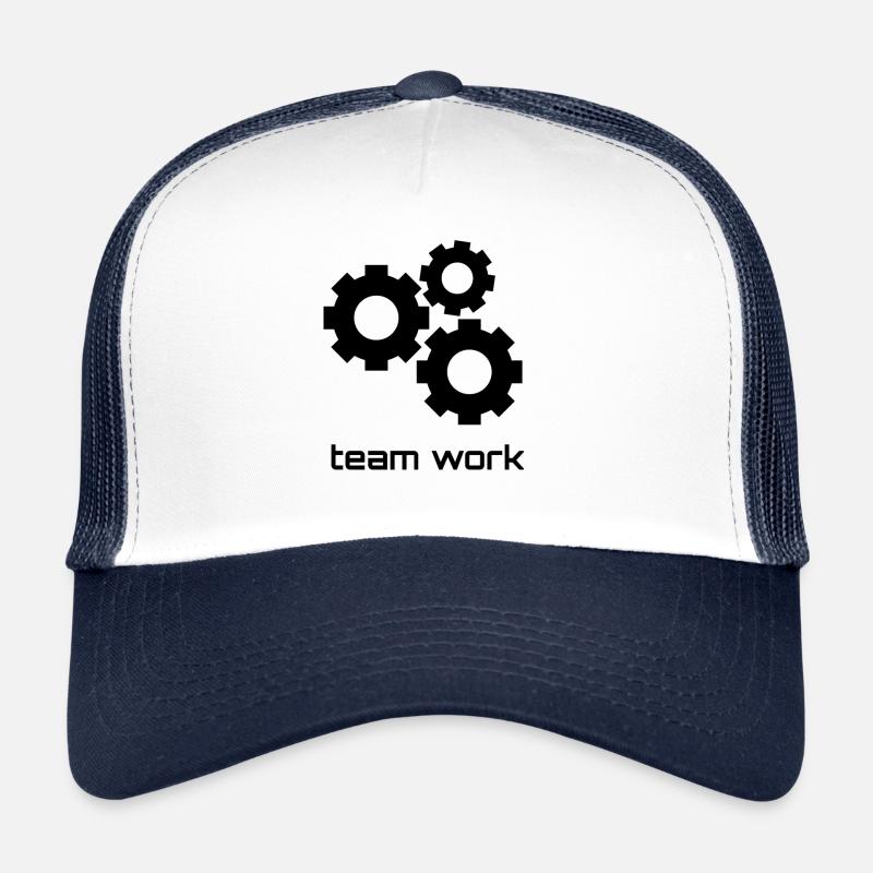 Team work, gift gears friendship work Trucker Cap