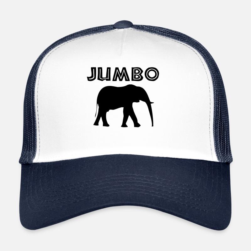 jumbo in black Trucker Cap