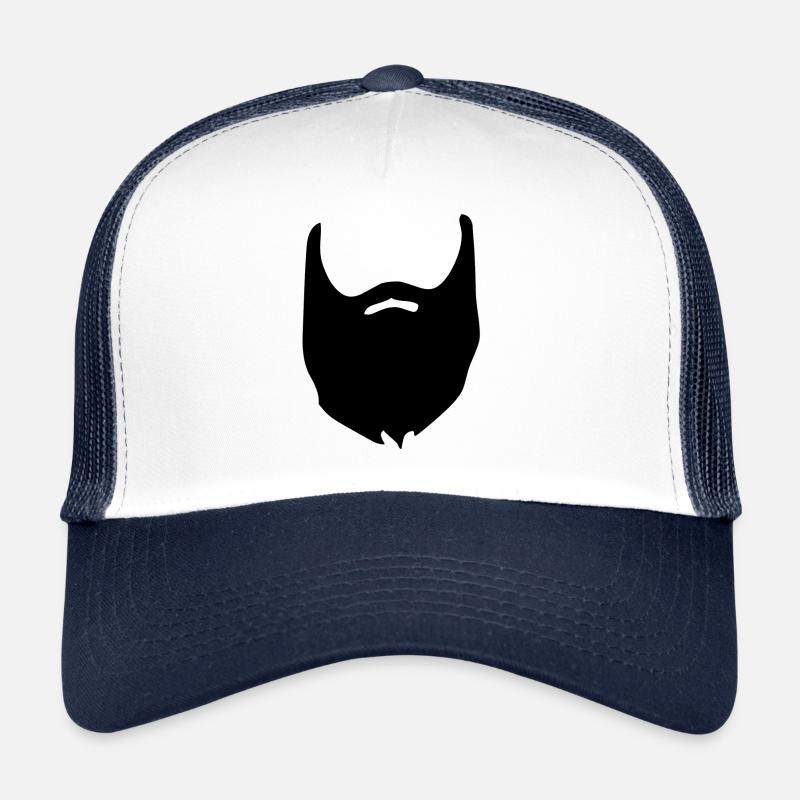 Beard beard bearded beard - Trucker Cap - white/navy