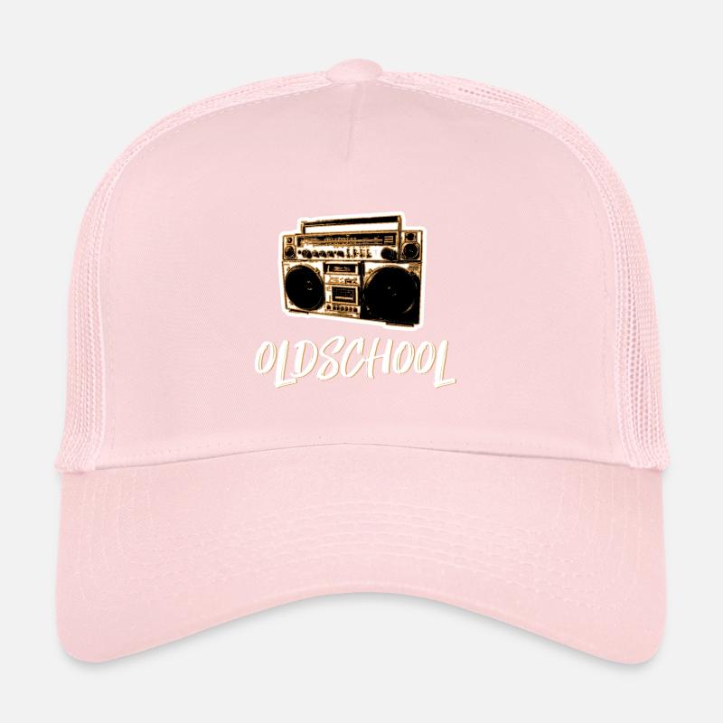 oldschool retro ghetto blaster hiphop Trucker Cap