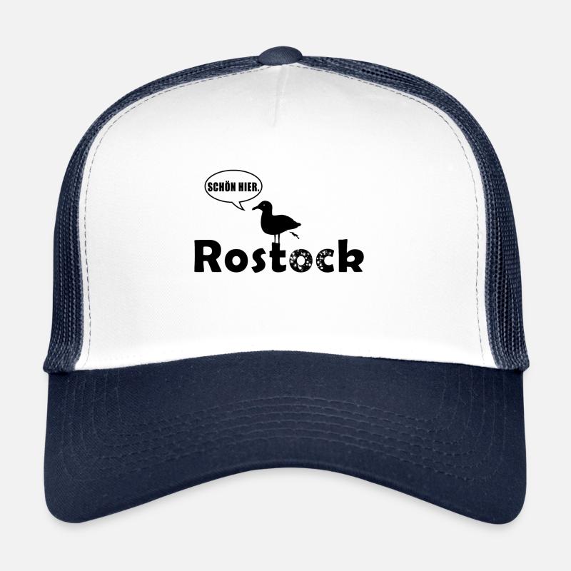 La mouette caca dans le cadeau et le souvenir de Rostock Casquette trucker 